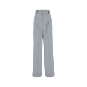 Alberta Ferretti Women Melange Light-Blue Jersey Pant